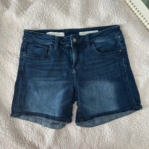 Pilcro and the Letterpress Dark Blue Jean Shorts